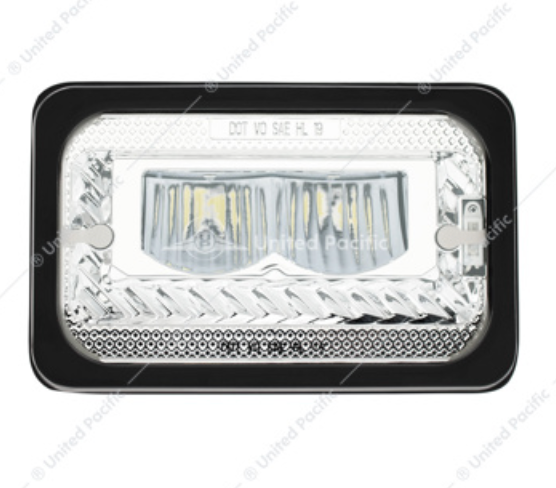 34132 4X6 HIGH BEAM HEATED LED HEADLIGHT