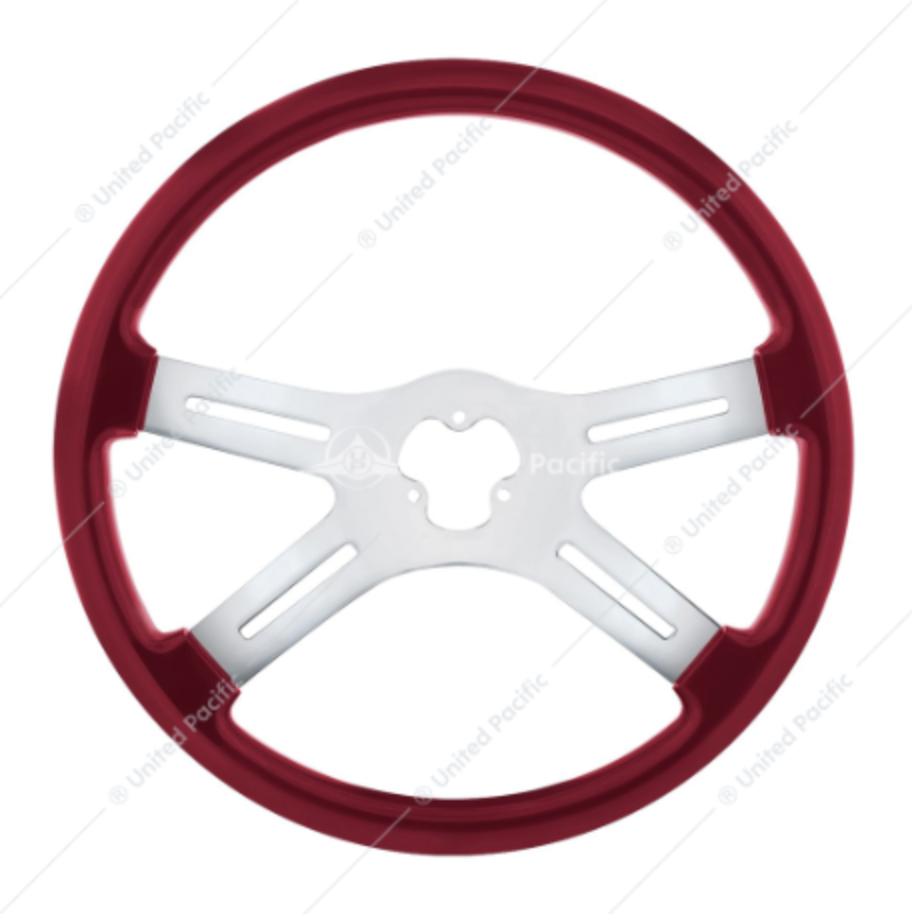 88280 18" STEERING WHEEL RED