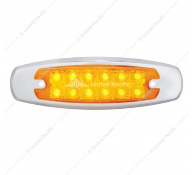 38305B MARKER LIGHT 12 LED PB AMBER/AMBER LENS
