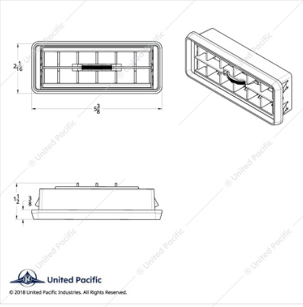 41017 KW A/C CENTER VENT 2001 & EARLIER