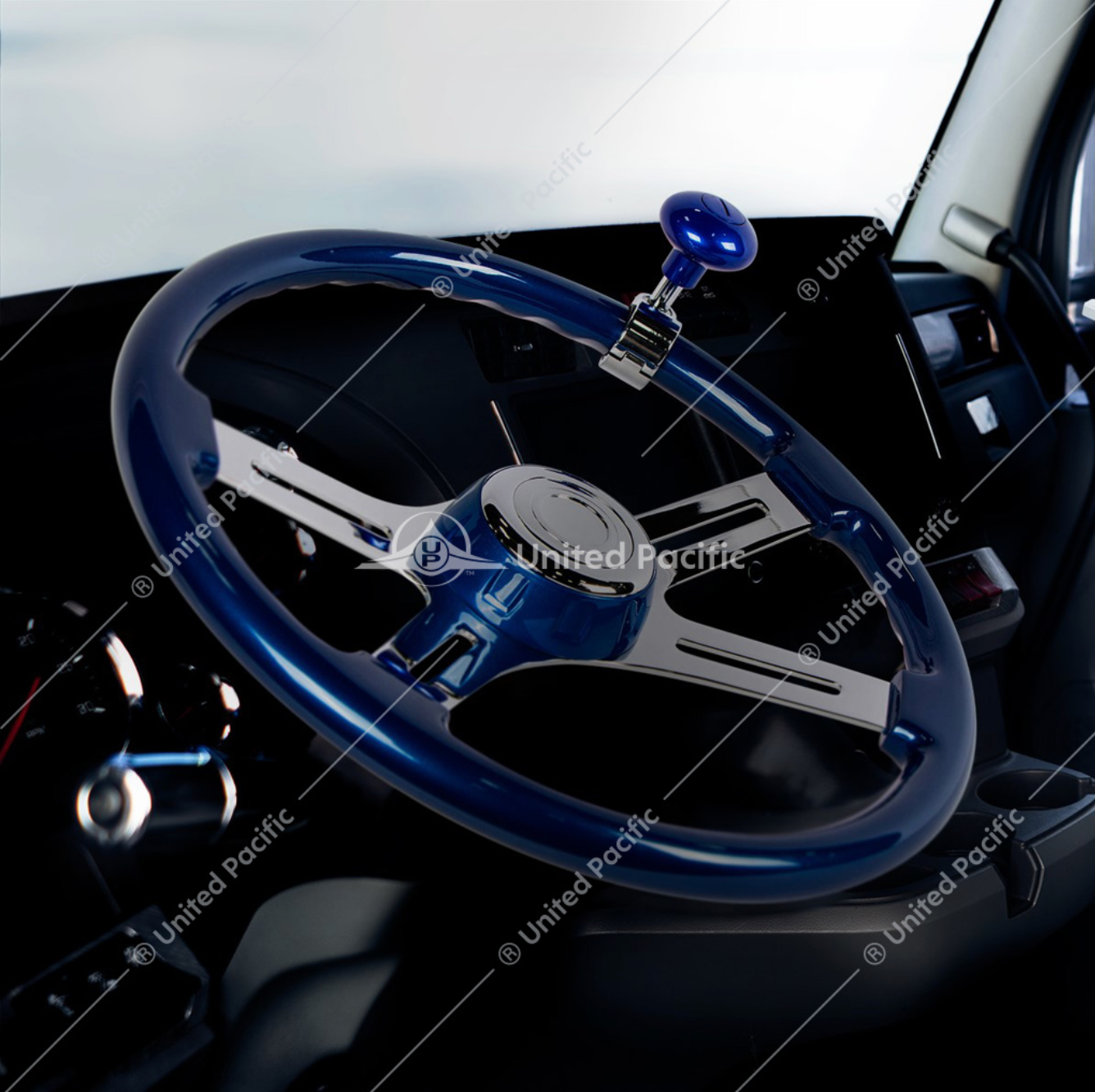 88224 18" BLUE STEERING WHEEL