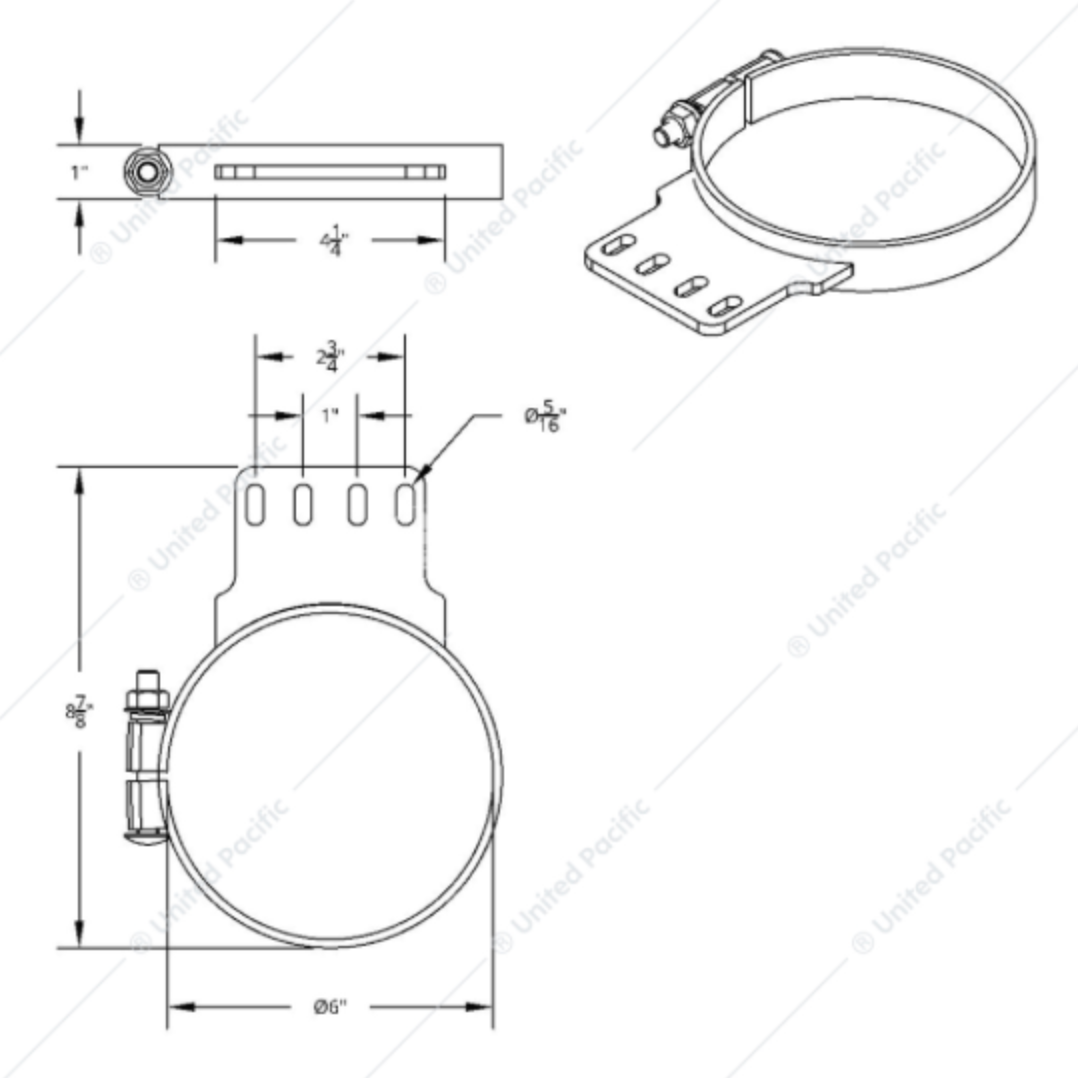 10289 CR 6" KW EXHAUST CLAMP