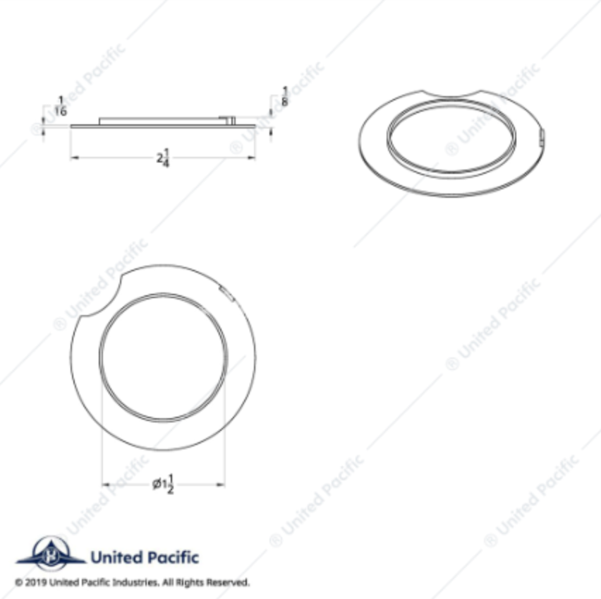 10262-1 METAL WASHER FOR AXLE COVER