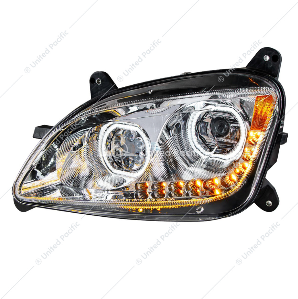 35745 PB 579 CHROME HEADLIGHT DRIVER SIDE