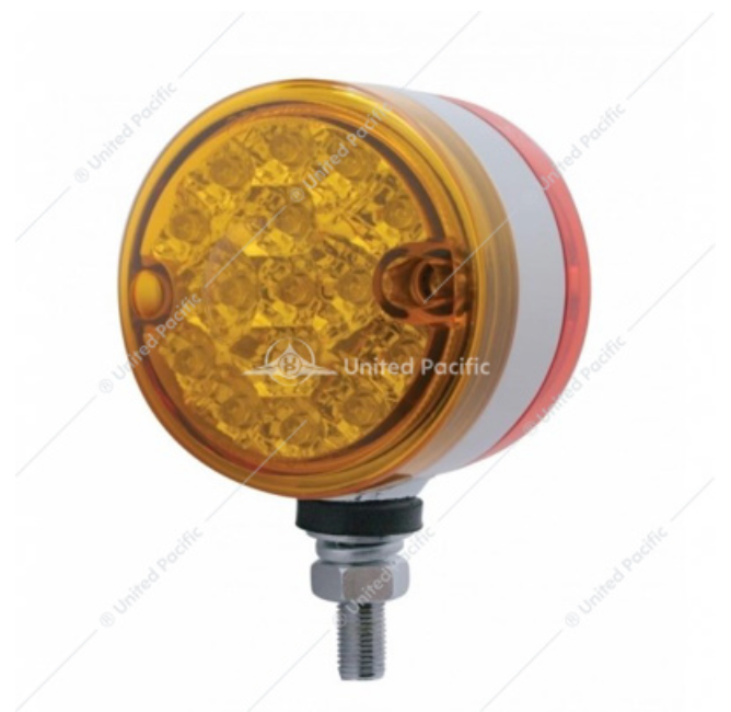 39561 3" 15LED DOUBLE FACE LIGHT AMBER/RED COLOR LENS