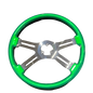 57701 GREEN-18" STERRING WHEEL CLASSIC HULK