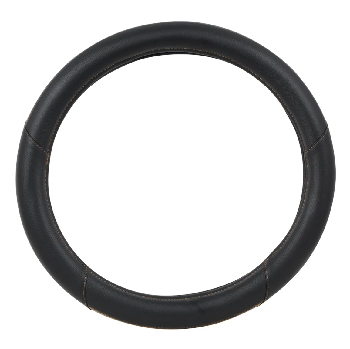 54062-GG 18" BLACK/DARKWOOD STEERING WHEEL COVER
