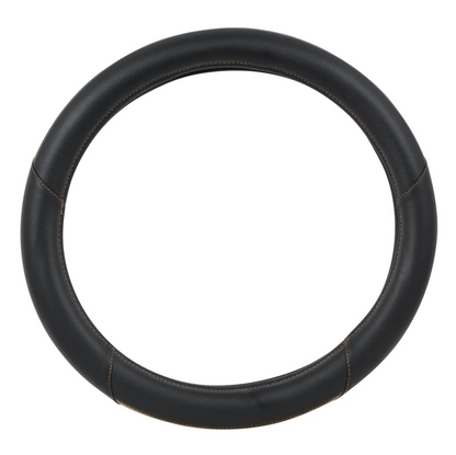 54062-GG 18" BLACK/DARKWOOD STEERING WHEEL COVER