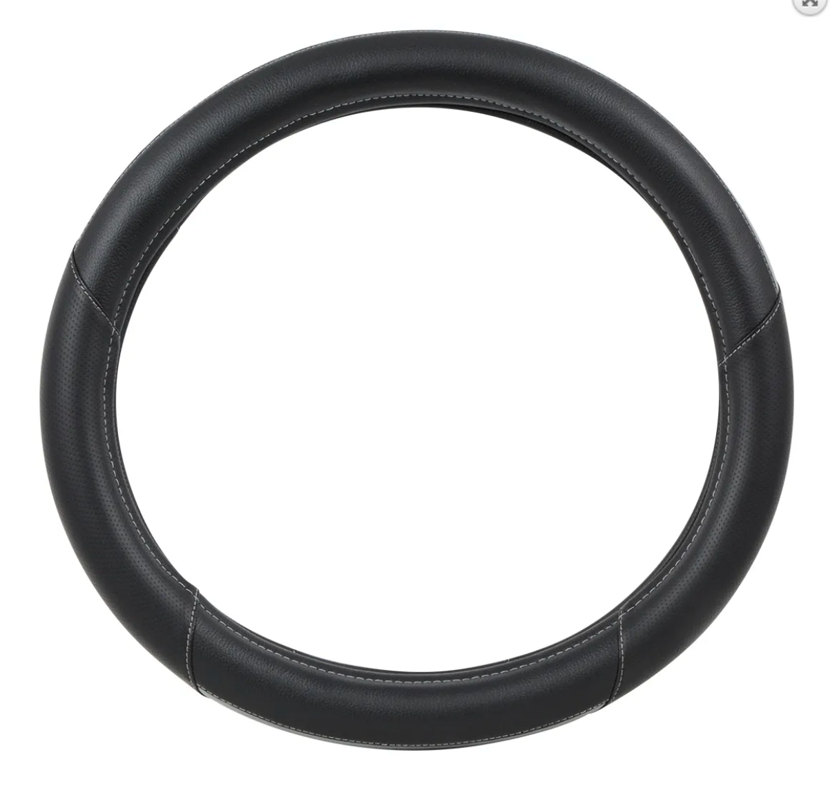 54066-GG 18" STEERING WHEEL COVER GREY & BLACK