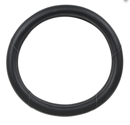 54066-GG 18" STEERING WHEEL COVER GREY & BLACK