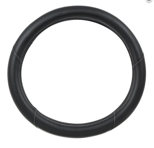 54066-GG 18" STEERING WHEEL COVER GREY & BLACK