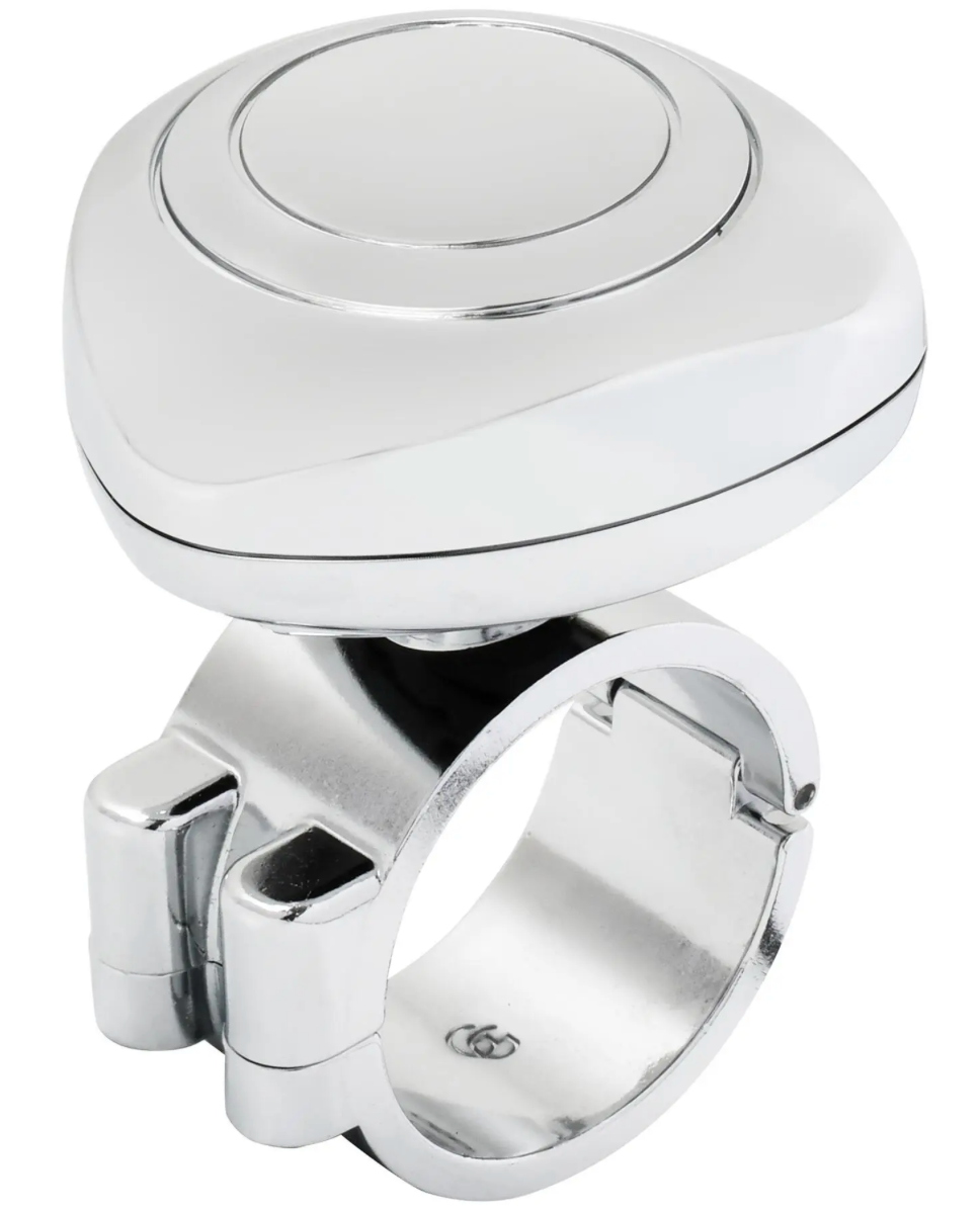 80086 CR PL CHROME STEERING WHEEL SPINNER KNOB
