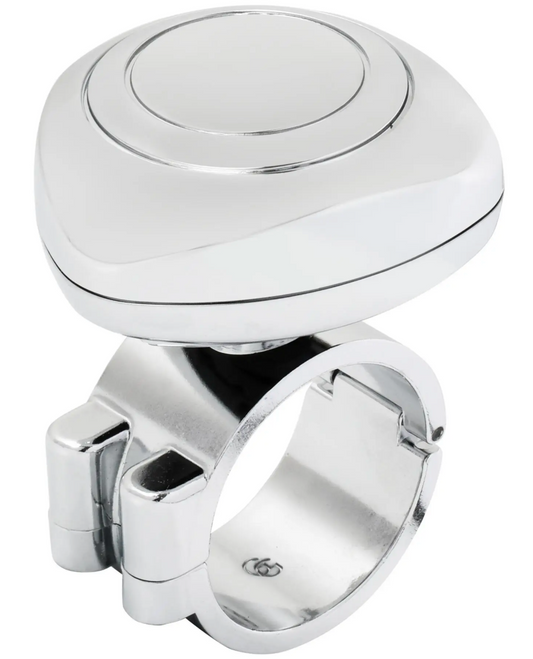 80086 CR PL CHROME STEERING WHEEL SPINNER KNOB