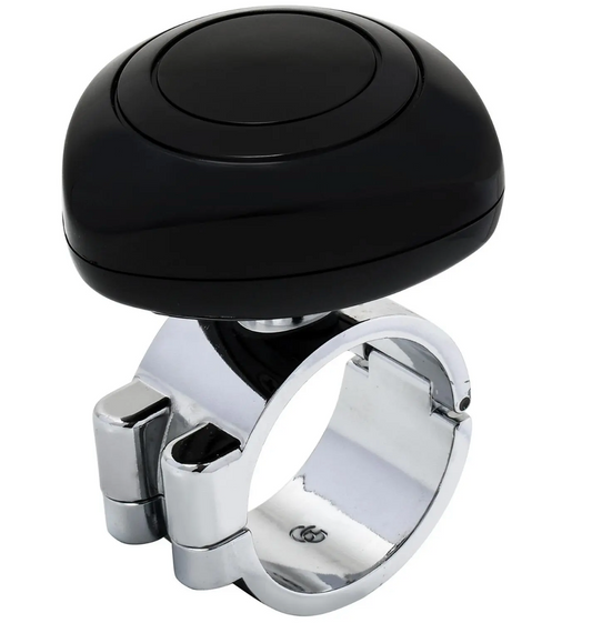 80087 BLACK PL BLACK STEERING WHEEL SPINNER KNOB