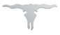 90220 CR LARGE LONG HORN SKULL CUT OUT 11"X22 1/2"