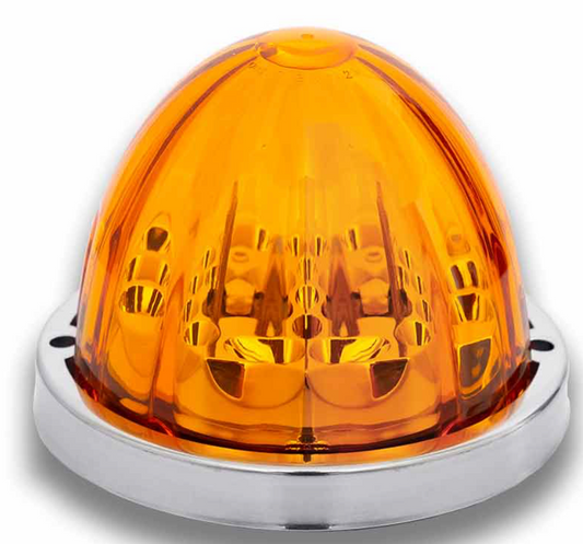 TLED-WTA AMBER/AMBER WATERMELON (W/ GLASS PATTERN)