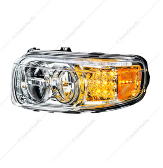 35795 PB 389 HEADLIGHT PASSENGER SIDE CHROME