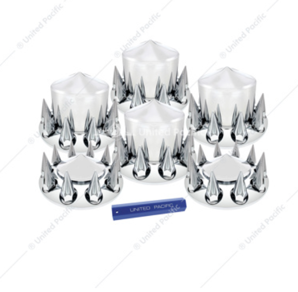 10308 AXLE COVER KIT POINTED STYLE 33MM LUG NUT COVERS THREADED