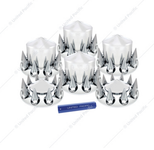 10308 AXLE COVER KIT POINTED STYLE 33MM LUG NUT COVERS THREADED