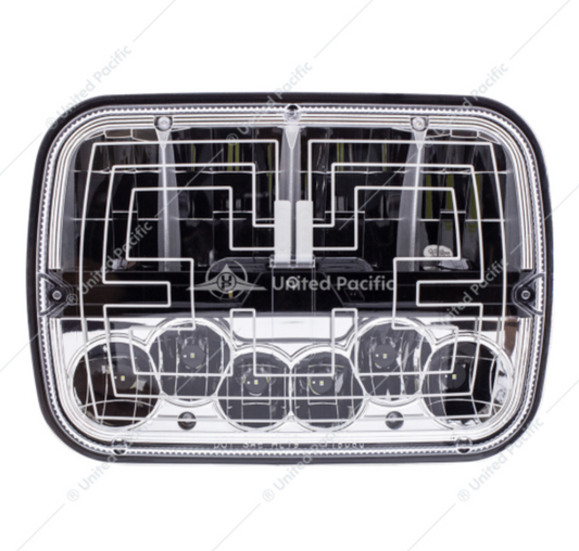 34137 7x5" HEATED LED HEADLIGHT HIGH/LOW BEAM
