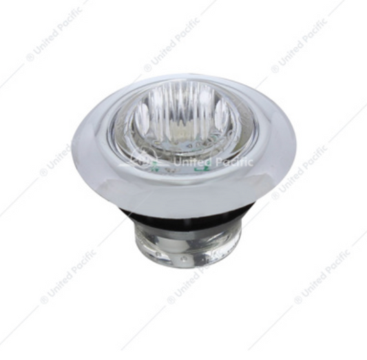 39937 MINI PENNY WHITE LED W/ BEZEL
