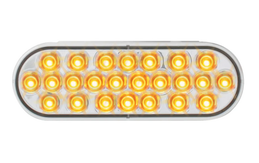 76472 AMBER/AMBER STROBE OVAL PEARL LIGHT