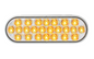 76472 AMBER/AMBER STROBE OVAL PEARL LIGHT