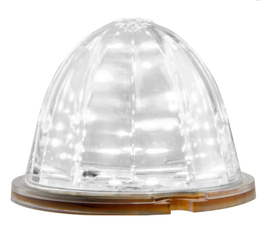 81944 WHITE/CLEAR WATERMELON LED W/ BASE