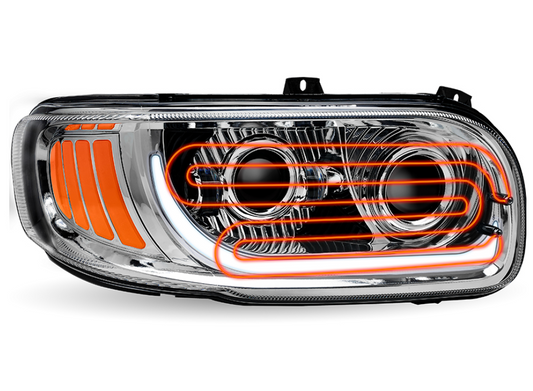TLED-H115 PB 389 HEATED HEDLIHT PASSENGER CHROME