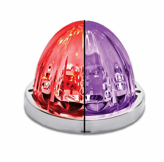 TLED-WTRP  RED/PURPLE WATERMELON LED W/GLASS PATTERN