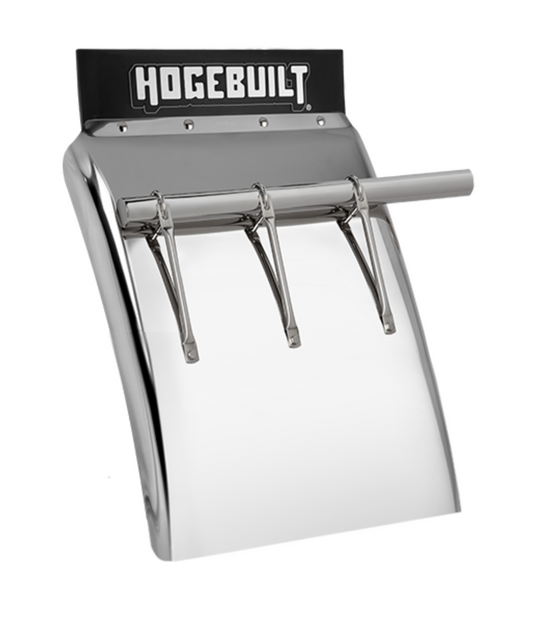 HB134 34" QUARTER FENDER PAIR W/BRACKETS 430 STAINLESS STEEL