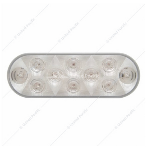 36773B 10LED WHITE OVAL LIGHT