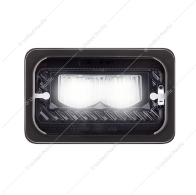 34134 4X6" LED HEADLIGHT HEATED HIGH BEAM BLACK