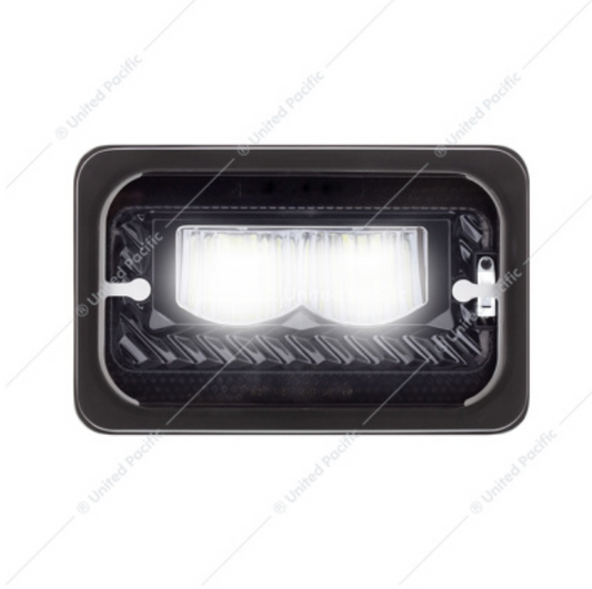 34134 4X6" LED HEADLIGHT HEATED HIGH BEAM BLACK