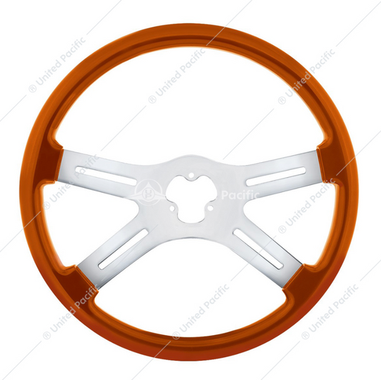 88279 18" ORANGE STEERING WHEEL