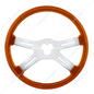 88279 18" ORANGE STEERING WHEEL