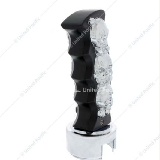 70744 BK/CR SKULLS PISTOL KNOB