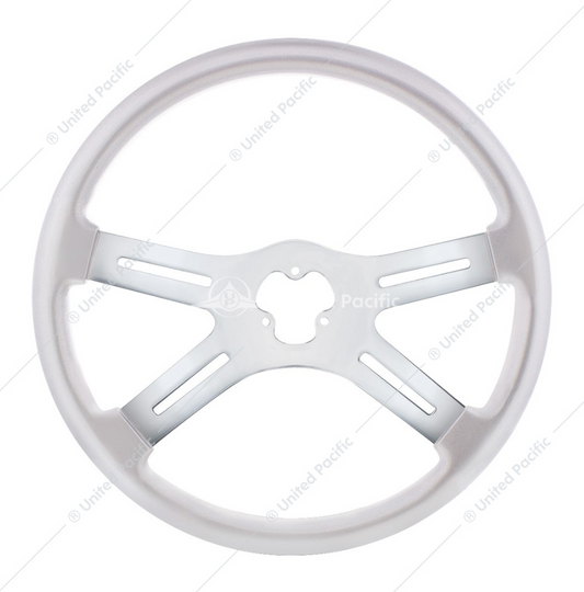 88281 18" STEERING WHEEL SILVER