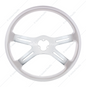 88281 18" STEERING WHEEL SILVER