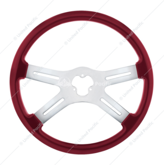 88280 18" STEERING WHEEL RED