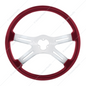 88280 18" STEERING WHEEL RED