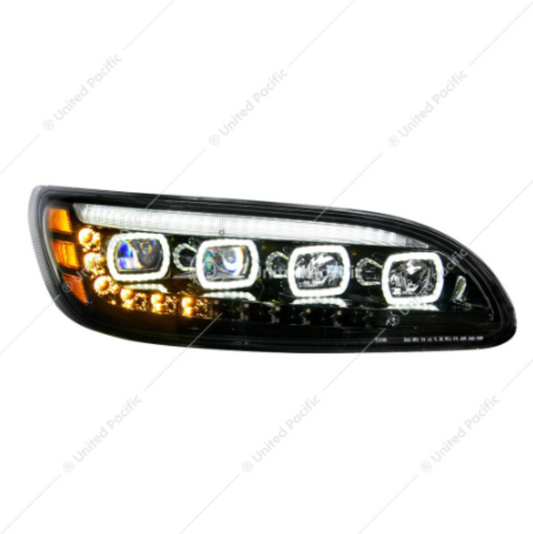 35844 PB 386 HEADLIGHT BLACK QUAD PASSENGER