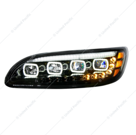 35843 PB 386 HEADLIGHT BLACK QUAD DRIVER SIDE