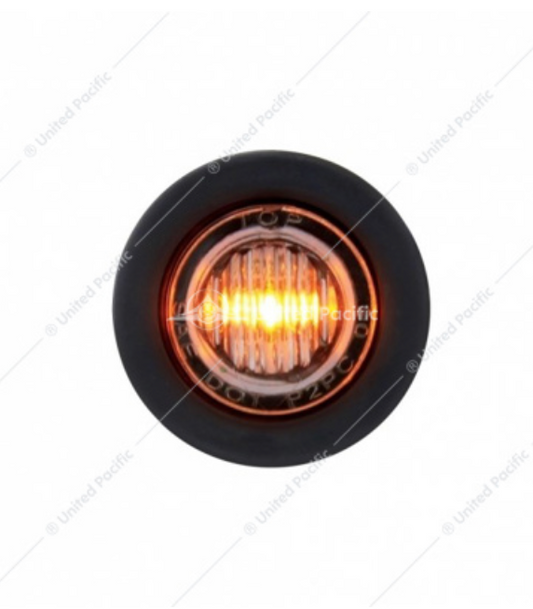 39769 MINI LIGHT AMBER/CLEAR 1" SIZE NO CHROME BEZEL