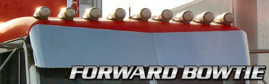 22873 SS KW FBT (FORWARD BOWTIE) VISOR 13X9 CURVED WINDSHIELD ARO CAB