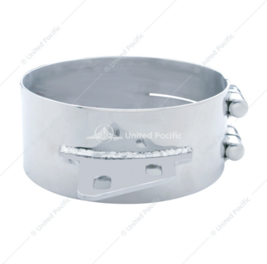 10285 8" PB ANGLED JOINT EXHAUST CLAMP SS