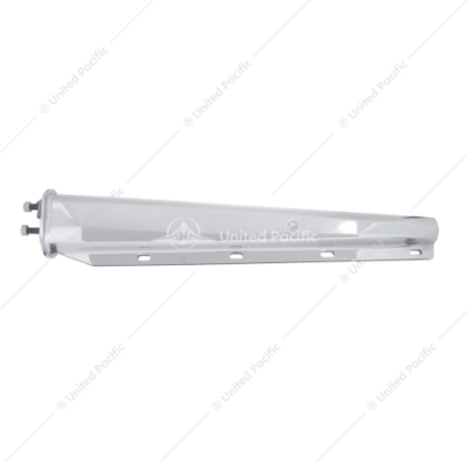 10653 CHROME METAL MUD FLAP 30" HANGER 2.5 BOLT SPACING