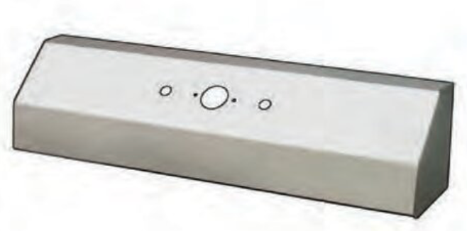 12000 AIR LINE BOX W/SINGLE CONNECTOR BLANK