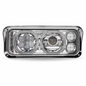 TLED-H120  LED PROJECTOR HEADLIGHT ASSEMBLY CHROME DRIVER SIDE FOR DUAL SQUARE REPLACEMENT