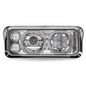 TLED-H121  LED PROJECTOR HEADLIGHT ASSEMBLY CHROME PASSENGER SIDE FOR DUAL SQUARE REPLACEMENT